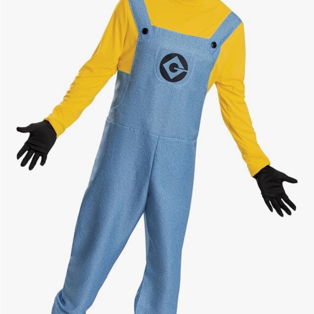 Men XXXL Minion Costume - Blue and Yellow W GOGGLES